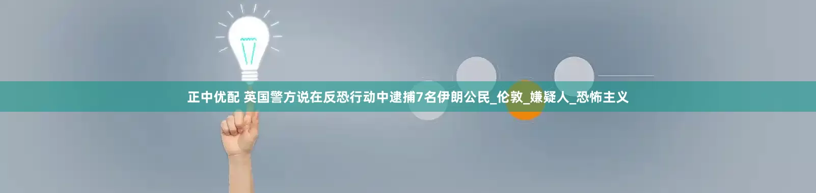 正中优配 英国警方说在反恐行动中逮捕7名伊朗公民_伦敦_嫌疑人_恐怖主义